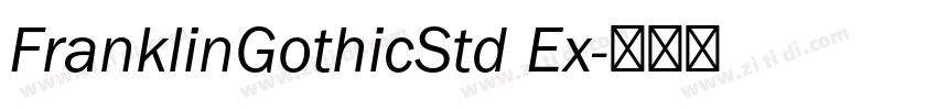 FranklinGothicStd Ex字体转换